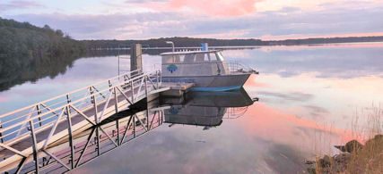 Le bateau de plongée à la Plate Taille